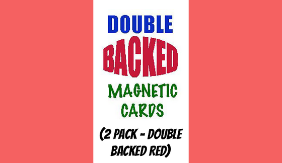 Magnetic Cards (2 pack/double back red) by Chazpro Magic. - Trick