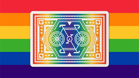 DKNG Rainbow Wheels (Blue) Playing Cards by Art of Play