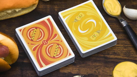 Hot Dog & Mustard Combo (Half-Brick) Playing Cards by Fast Food Playing Cards