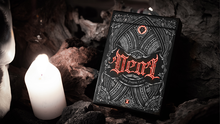  Deal with the Devil (Scarlet Red) UV Playing Cards by Darkside Playing Card Co