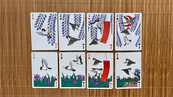 Bicycle Sparrow Hanafuda Fusion Playing Cards