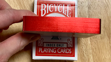  Gilded Red Bicycle Index Only Playing Cards