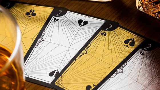 The Grand Golden Glamor Foiled Edition Playing Cards by Riffle Shuffle