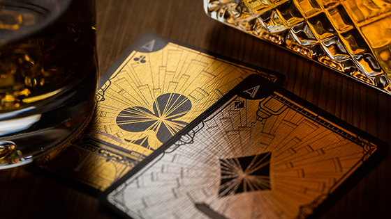 The Grand Golden Glamor Foiled Edition Playing Cards by Riffle Shuffle