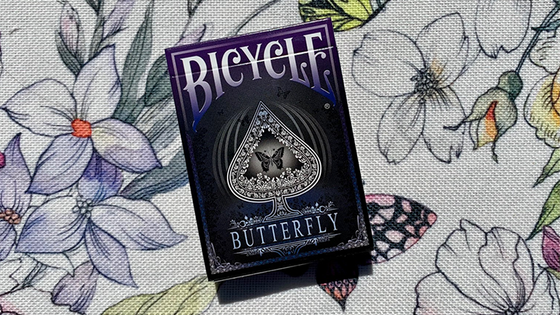 Gilded Bicycle Butterfly (Violet) Playing Cards