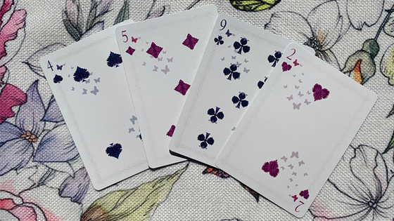 Gilded Bicycle Butterfly (Purple) Playing Cards