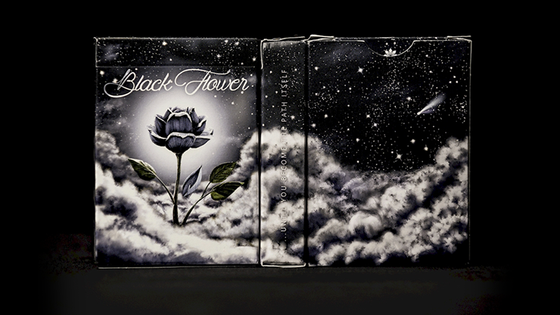 Black Flower Playing Cards by Jack Nobile