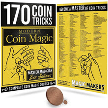  Modern Coin Magic 170 Coin Tricks Kit