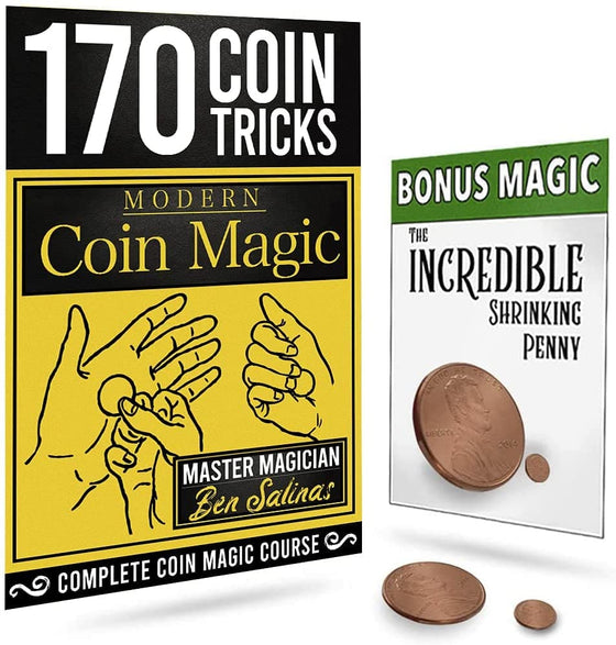 Modern Coin Magic 170 Coin Tricks Kit