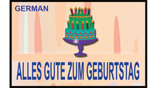  HAPPY BIRTHDAY TORN AND RESTORED (German) 25 PK. by Uday's Magic World - TRICK