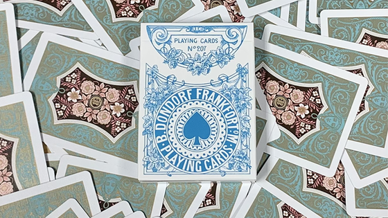 Gilded Four Continents (Blue) Playing Cards