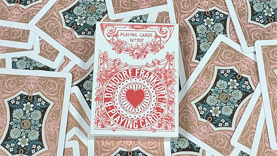 Gilded Four Continents (Red) Playing Cards