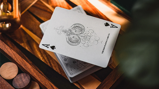 Smoke & Mirrors V8, Silver (Standard) Edition Playing Cards by Dan & Dave