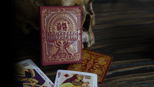  Shakespeare (Burgundy) Playing Cards