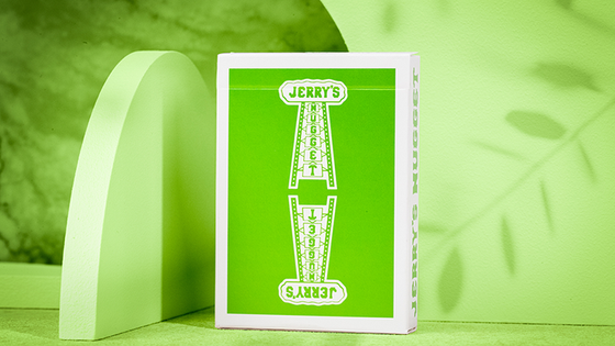 Jerry's Nugget Monotone (Metallic Green) Playing Cards