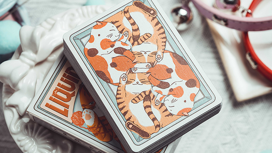 Liquid Cat Playing Cards by 808 Magic and Bacon Playing Card
