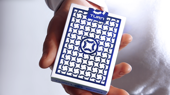 TURN (Blue) Playing Cards by Mechanic Industries
