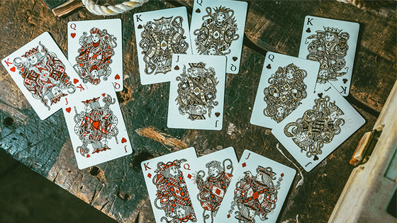 Red Seafarers Playing Cards by Joker and the Thief