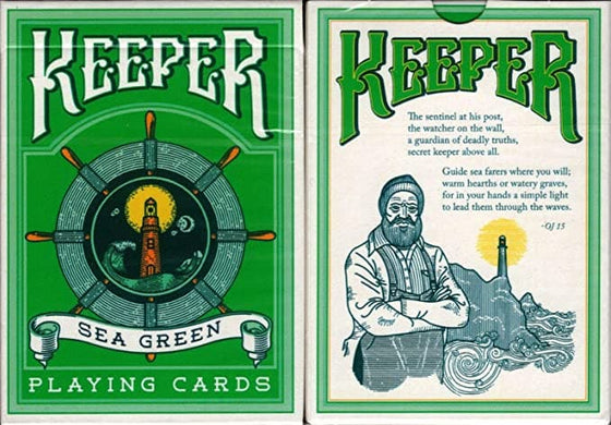 Keepers Playing Cards Green by Ellusionist