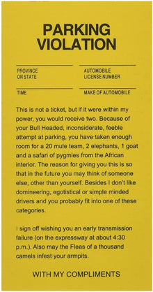  Fake Parking Ticket by Loftus