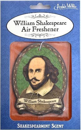 William Shakespeare Air Freshener by Archie McPhee