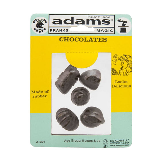 RUBBER CHOCOLATES - SS ADAMS