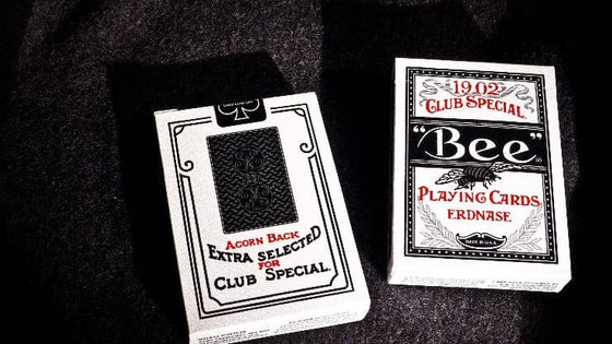 Bee 1902 Club Special Black Acorn Back Playing Cards (Ivory)