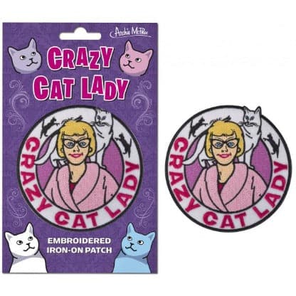 Crazy Cat Lady Embroidered Patch by Archie McPhee