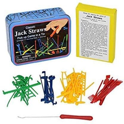 Classic Jack Straws Pick up Game in a Tin by Loftus