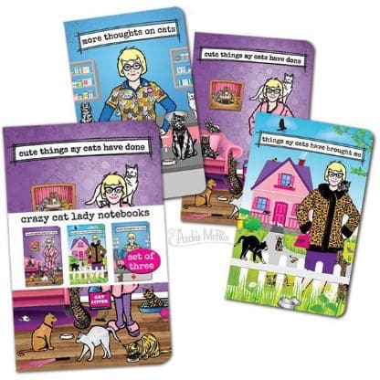 Crazy Cat Lady Notebooks by Archie McPhee