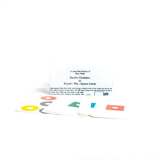 Pavel's Circulation or Round - The - Square Cards by Gary Frank