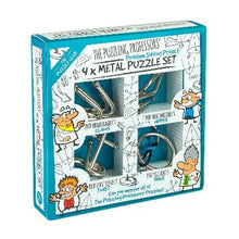  The Puzzling Professors' Problem Solving Project 4x Metal Puzzle Set by Professor Puzzle