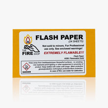  Flash Paper Sheets 2"x 3" by The Fire Shop