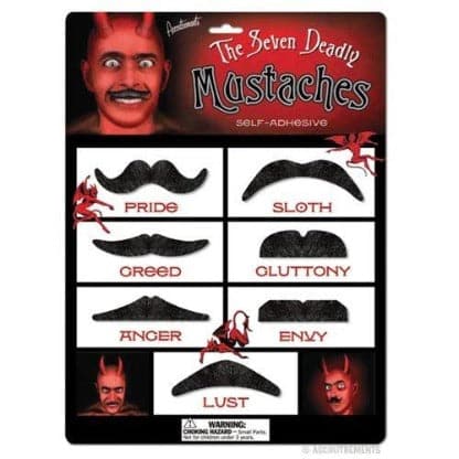 Seven Deadly Mustaches by Archie McPhee