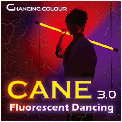 Color Changing Cane 3.0 Fluorescent Dancing (Professional two color) by Jeff Lee - Trick