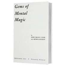  Gems of Mental Magic by Arthur Buckley and The Conjuring Arts Research Center - eBook DOWNLOAD