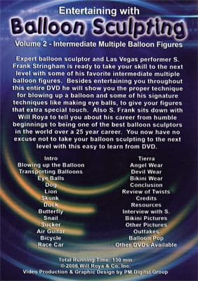 Entertaining With Balloon Sculpting (S. Frank Stringham) Volume 2 DVD