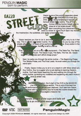 Street Cups DVD and book by Gazzo - DVD