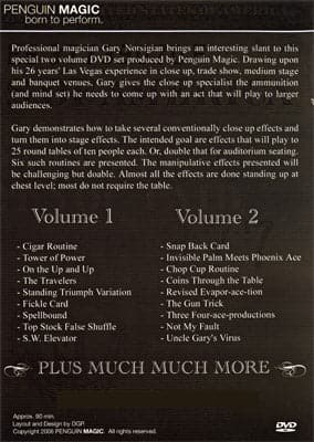 Tricks that will Get You Paid starring Gary Norsigian (2 Vol DVDs)