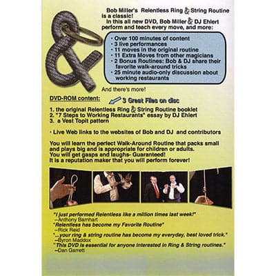 The New Relentless Ring And String by Bob Miller and DJ Ehlert - DVD