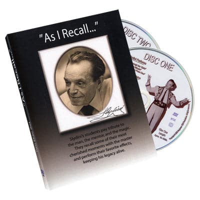 As I Recall (2 DVD Set) - Tony Slydini (Open Box)