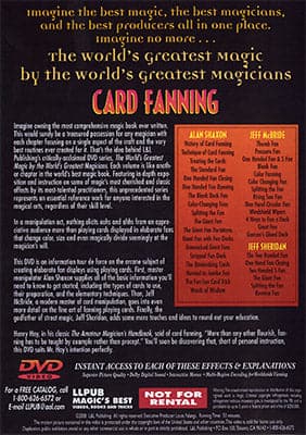 World's Greatest Magic: Card Fanning Magic - DVD