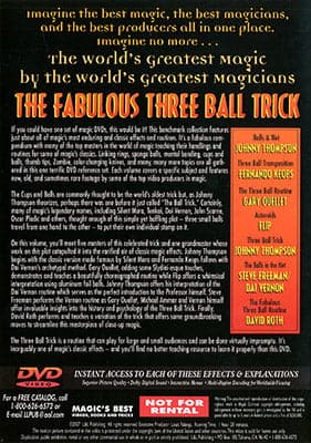World's Greatest Magic: Fabulous Three Ball Trick - DVD