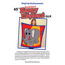  Happy Elephant Silk (45 inch) by David Ginn and Goshman - Tricks