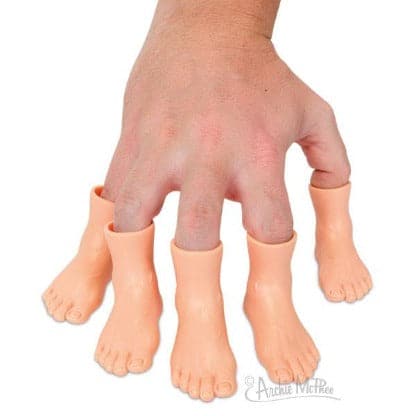 Finger Feet Light Skin Tone (Pair) by Archie McPhee