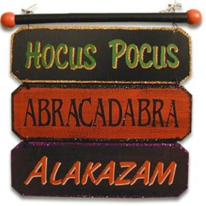 Decorative Magic Glitter Sign with 3 hanging signs by Loftus