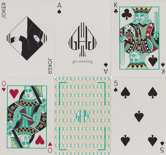 Guy Hollingworth V1 Green Playing Cards by Dan and Dave