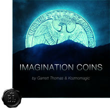  Imagination Coins Euro (DVD and Gimmicks) by Garrett Thomas and Kozmomagic - DVD