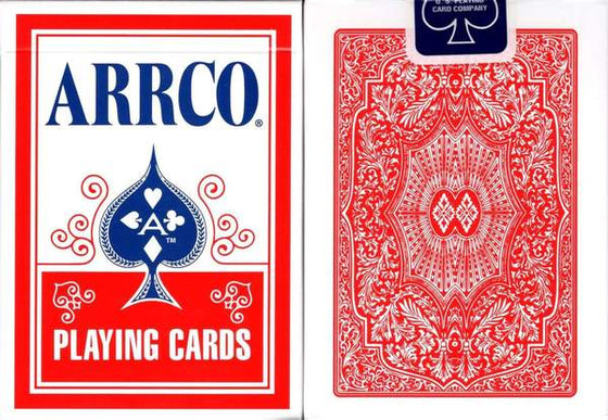 Arrco Playing Cards Red