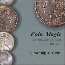  Super Triple Coin (Replicate Morgan Dollar with DVD) by Johnny Wong